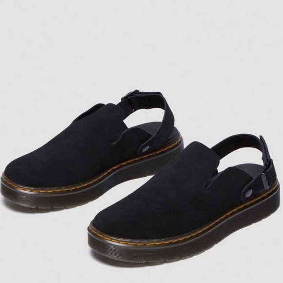 Dr. Martens UNISEX  Carlson Suede Casual Slingback Mules in black main image 4